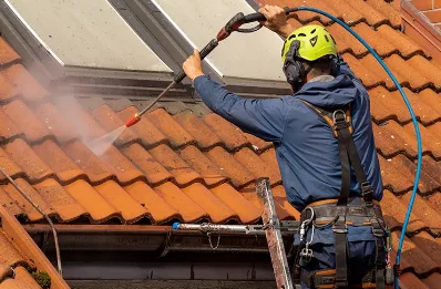 Démoussage et hydrofuge de toiture à Chastel